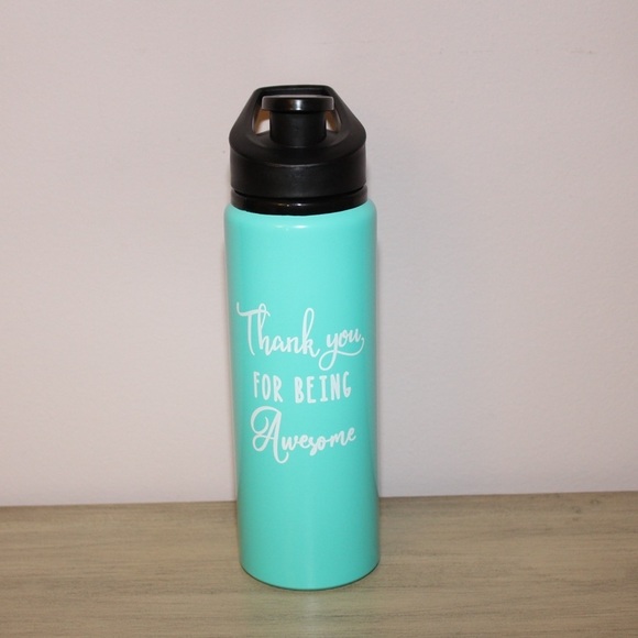Other - Thank you for being awesome Water Bottle Tumbler Brand New Gift Back to School
